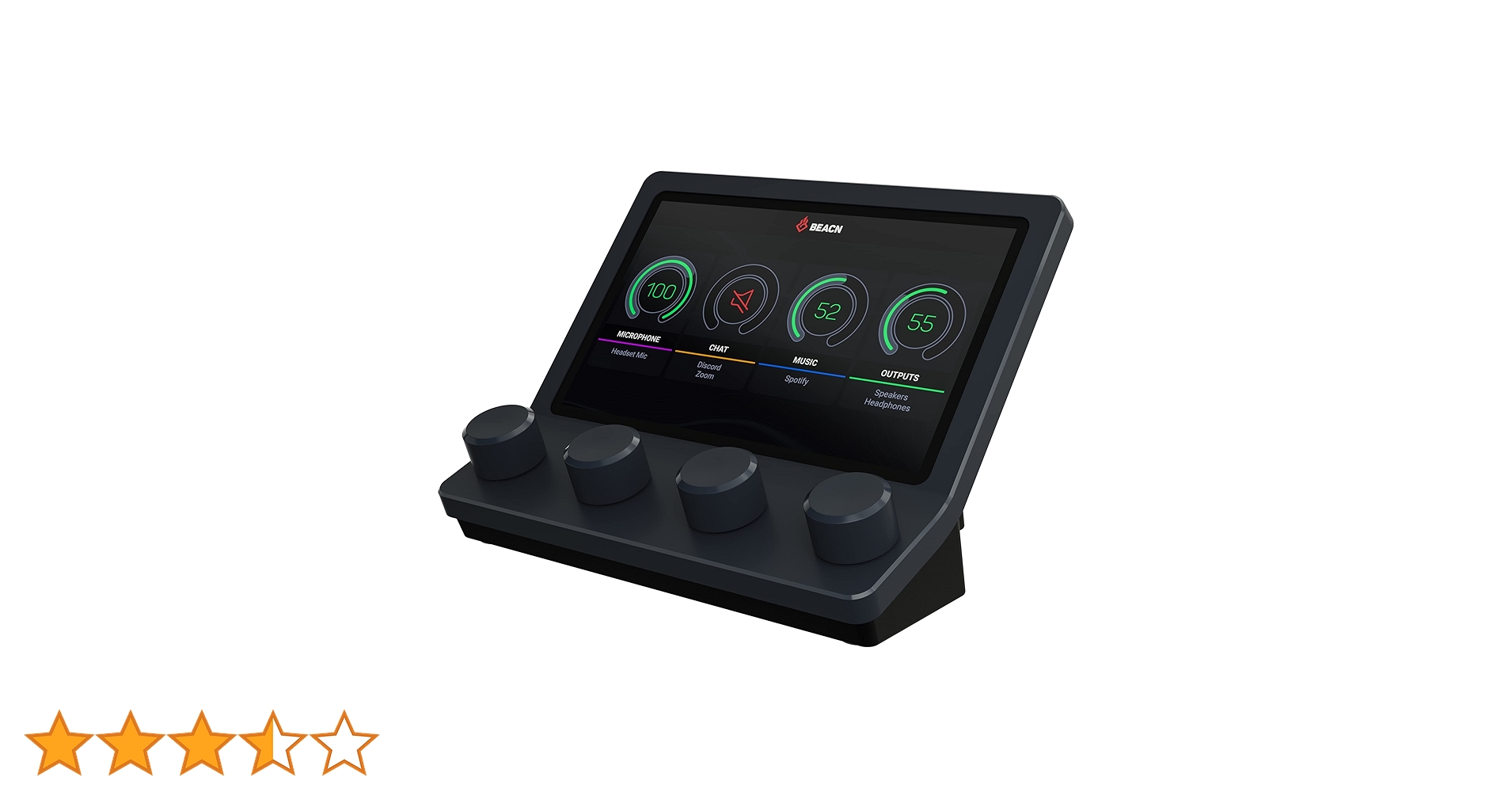 BEACN MIX 音声ミキサー USB接続 BEACN Mix Create - Audio Control for Streamers, Gamers and